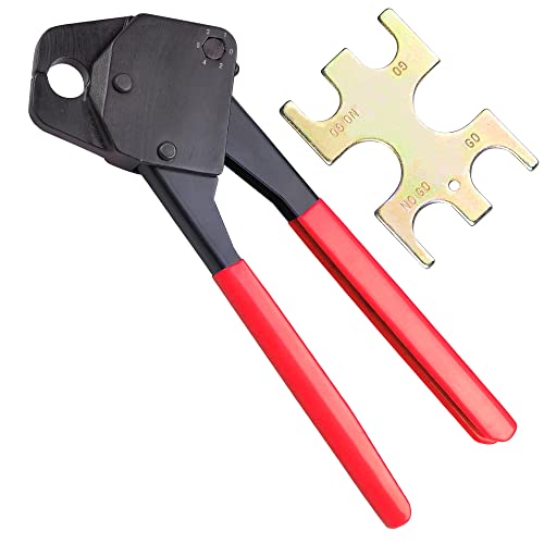 Yescom 1/2" Pex Crimper Copper Ring Plumping Crimps Crimping Tool With Go/No Go Gauge #TOP28