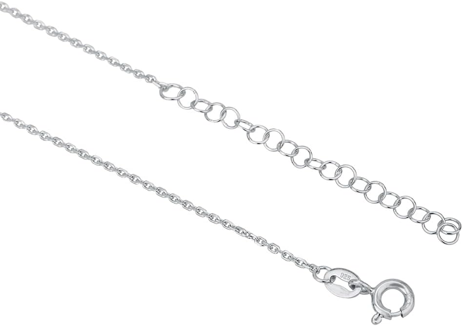 Vanbelle Sterling Silver Jewelry - Rhodium Plated with 925 Stamp - Four Clover Pendant Necklace for Women - 16" Long Chain + 2" Extender - Image 3