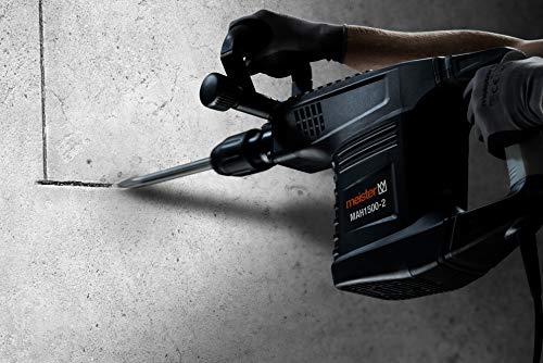 Meister Abbruchhammer 1500 W, MAH1500-2 - SDS-Max Aufnahme - 25 Joule Schlagenergie - Antivibrationsgriff - Mit Flach… – Bild 8