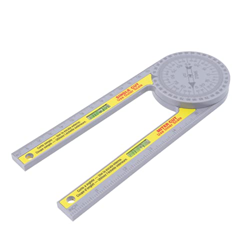 ARTIBETTER Protractor Ruler Set Folding Ruler Miter Angle Plastic Protractor for Carpentry Woodworking