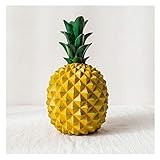 Piña resina banco alcancía modelo interesante, forma interesante es real, se puede elegir una variedad de colores, de gran capacidad, no sólo puede ahorrar dinero, pero también puede ser colocado.