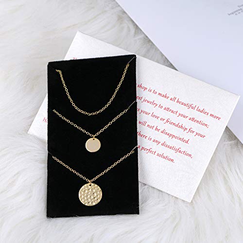 Lateefah Coin Pendant Layered Necklace Choker Whit Exquisite Crescent Gold Necklace For Women Lady Girls Gift Jewelry #TOP5