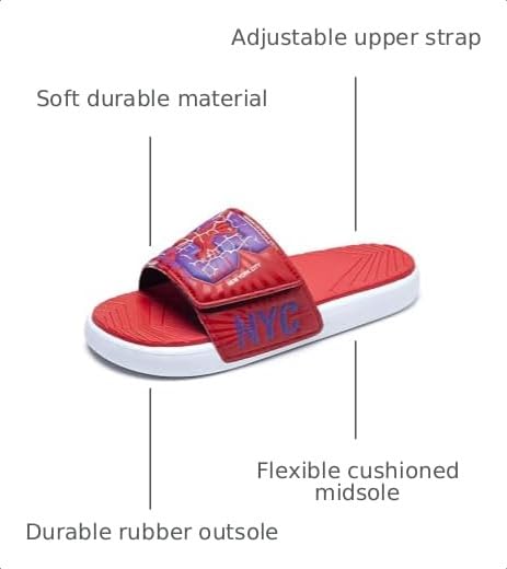 Image of DREAM LAKE Men's Sport Slide Sandals, Flexible Midsole, Casual Beach Slides