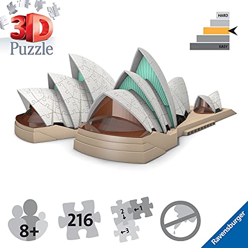Ravensburger 3D Puzzle 11243 - Sydney Opera House - 3D Puzzle für Erwachsene und Kinder ab 8 Jahren, Opernhaus Sydney… – Bild 4