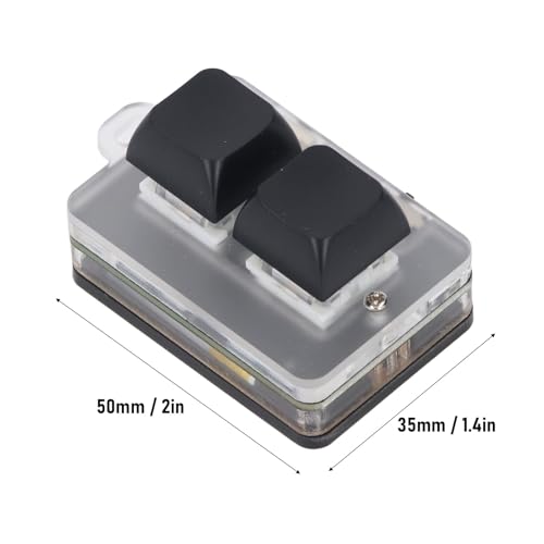 Teclado mecánico de 2 teclas mini programable con conexión BT inalámbrica y RGB 2