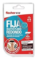 fischer Sclm Anti-Rutsch-Matte, rund, fest, flache Gegenstände, rund, Blister mit 1 Stück, zur Befestigung von Gegenständen an der Oberfläche, horizontal und vertikal, wiederverwendbar, haftend,