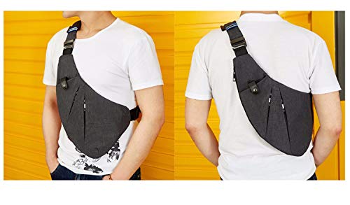 Wishliker Crossbody Sling Bag Schoudertas, anti-diefstal, borstzak, multi-pocket-rugzak voor heren en dames - Image 8