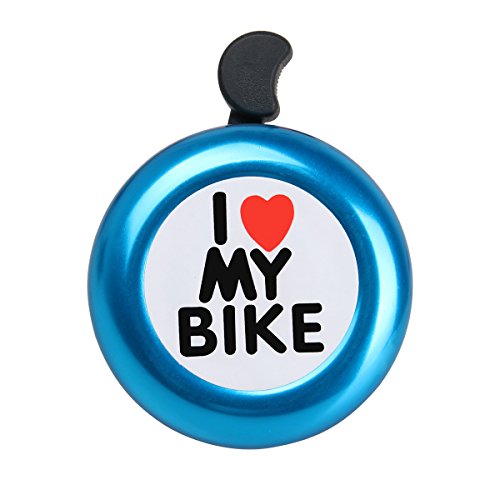 Dunchaty Blue I Like My Bike Bell - Bicycle Bell - Loud Aluminum Bike Horn Ring Mini Bike Accessories For Adults Men Women Kids Girls Boys Bikes #TOP6