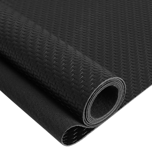 Tissu en vinyle marin noir 182x137 cm similicuir pour siège auto et canapé