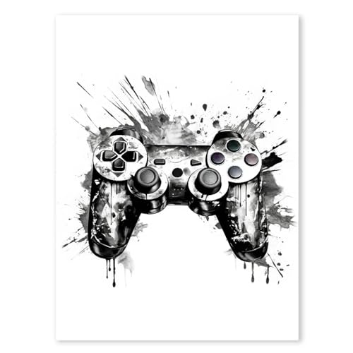 Décoration murale de chambre garçon avec triptyque de toile gaming - 4