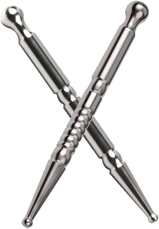 Deep Tissue Massage Tool-Stainless Steel Acupuncture Pen-Trigger Point Massage Relief Pain Therapy Tools Full Body Relaxing Trigger Self-Massage Acupressure Bar (B)