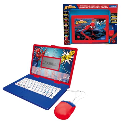 Ordinateur éducatif bilingue Spiderman Lexibook pour apprendre l'anglais