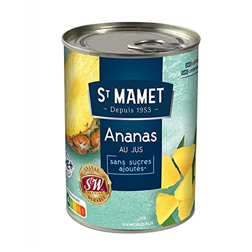 ST MAMET - Ananas Morceaux 570G - Lot De 4