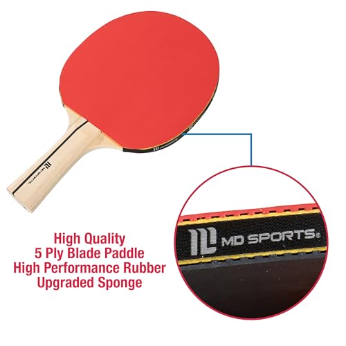 Image of MD Sports Table Tennis Tables Multiple Styles Ping Pong Tables, Foldable for Easy Storage with Nets Included, Perfect for Family Game Rooms | Multiple Styles