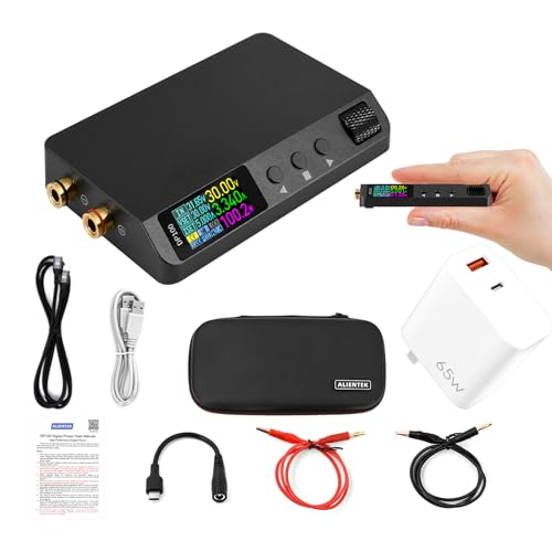 Image of DP100 DC Power Supply Variable, 30V 5A Bench Supply, Adjustable Regulated Digits Display Mini Portable Lab Voltage Regulator Switch 100W (DP100-1-C2C-PD65W)