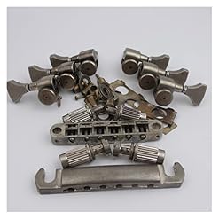 ZUOMU Nickel Grip-Lock Guitar Tuning Machines + Guitar Bridge + Guitar Stop Bar Psetor pour LP Guitares Guitare Tuners… - Les Beatles, Paul McCartney, John Lennon, RIngo Starr, George Harrison ZUOMU Nickel Grip-Lock Guitar Tuning Machines + Guitar Bridge + Guitar Stop Bar Psetor pour LP Guitares Guitare Tuners… – Image 2