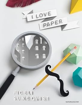 Hardcover I love paper [Swedish] Book