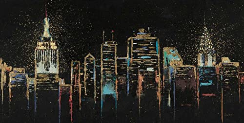 Paysage urbain sur toile James Wiens grand tableau mural