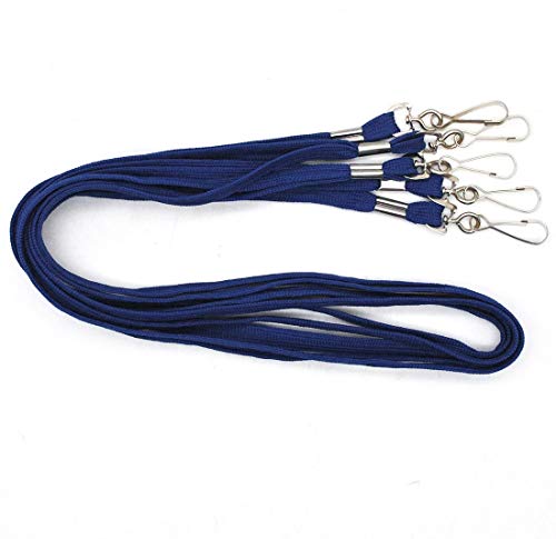 Bird Fiy Lanyard 100 Pack Bulk Badge Lanyards for ID Badges Neck Cruise Lanyard Name Tag Lanyard ID Holder (Navy Blue, 100 Pack)