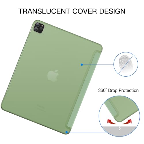 Image of JETech Case for iPad Pro 12.9 inch 6th /5th Gen (2022 /2021), Matcha Green