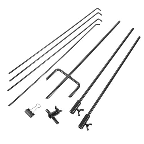 HOUDERCO Support Cible Papier Portable Ajustable Métal Robuste avec Clip Facile pour Tir Extérieur et Stand de Pratique