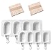 LUKIUP® Molde de Helado de Silicona,Juego de Moldes para Polos,Mini Moldes de Congelador para Hacer Helados Pequeños en El Congelador(2 Molde Varios Tamaños + 100 Palos de Madera)