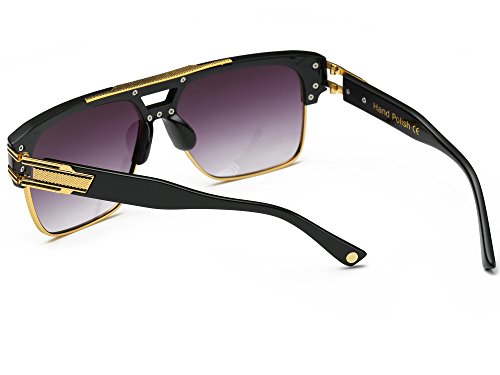 Image of Allt Square Aviator Large Fashion Sunglasses For Men Women Goggle Alloy Frame Glasses
