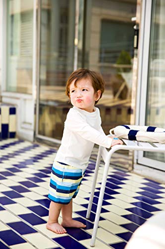 VAENAIT BABY Infant/Toddler Short/Long Sleeve UPF 50+ Rashguard Swim Shirt Oasis3