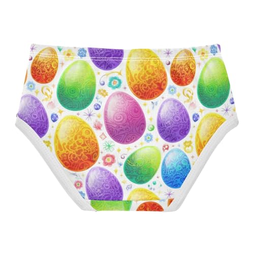 Joisal Colorful Eggs Ornate Floral Girls Underwear Toddler 2t Cotton Cute Panties Girl Aesthetic Briefs Kids Undies2
