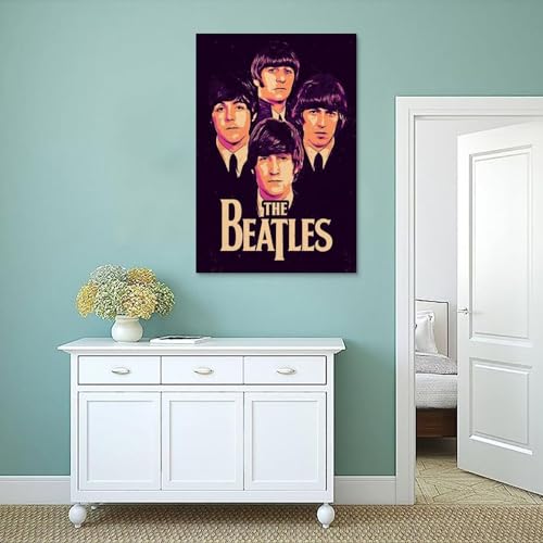 LUISAS Poster décoratif sur toile The Beatles Fanart – Impression d’art moderne pour chambre à coucher – 30 x 45 cm - Les Beatles, Paul McCartney, John Lennon, RIngo Starr, George Harrison LUISAS Poster décoratif sur toile The Beatles Fanart - Impression d'art moderne pour chambre à coucher - 30 x 45 cm – Image 5