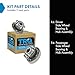 TRQ 2 Piece Front Wheel Bearing & Hub Assembly Set Compatible with 2008-2013 Audi A3 2006-2013 A3 Quattro 2015-2018 Q3 Q3 Quattro 2008-2009 TT 2008-2015 TT Quattro 2012-2013 TT RS Quattro 2009-2015 T