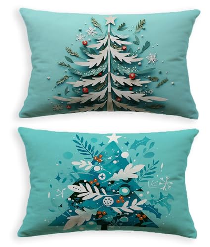 Fermeture éclair invisible sur cette housse de coussin bleu 40x80