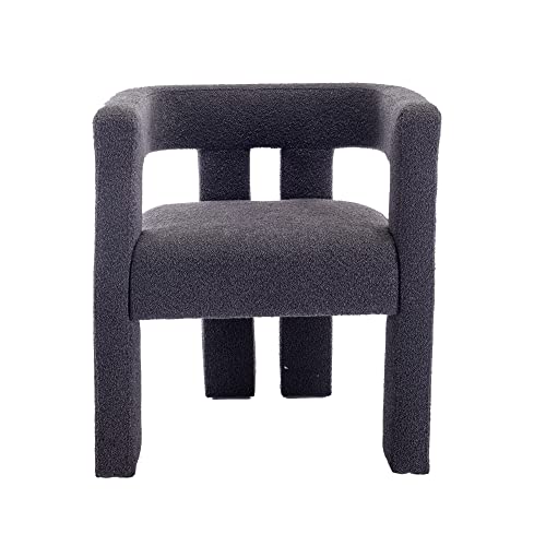 Tmosi Modern Dining Chairs Set Of 2, Contemporary Designed Fabric Upholstered Accent Chair, Comfy Side Chair Lounge Arm Chair For Kitchen, Dining Room, Living Room, Bedroom (Black) #TOP4