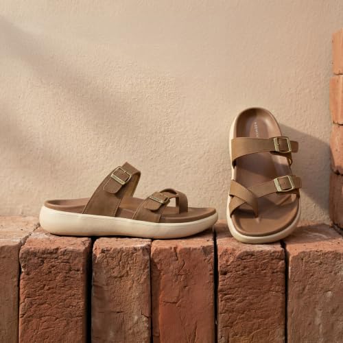 Image of Neeman's PureWhoosh Sail Sandals for Men | Adjustable Buckle Strap Casual Sandals | Cushioned Footbed with Arch Support | Comfortable Slip On Footwear for Daily Wear & Travel