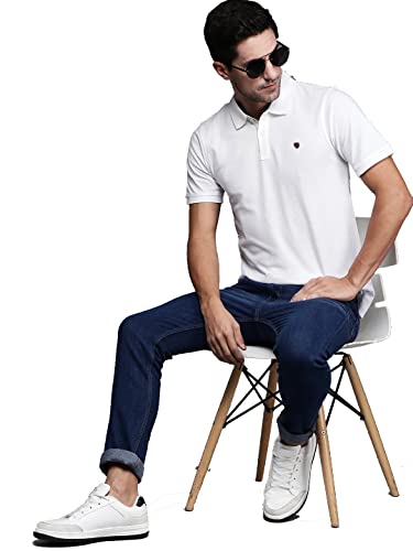 Image of Men's Casual Cotton Polo Tshirt (N1002-AIRFORCE mp)