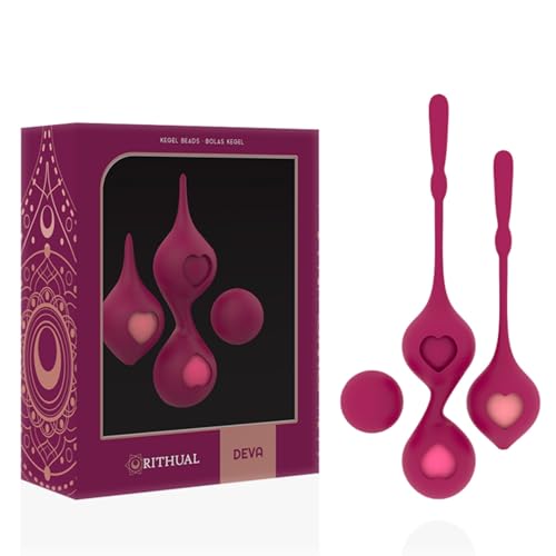 Ejercicios de Kegel para fortalecimiento pélvico con 4 bolas de silicona