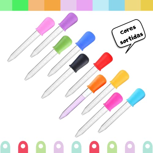 Conta Gotas Pedagógico, Pipeta Para Fortalecer e Desenvolver a Coordenação motora fina, preensão KIT