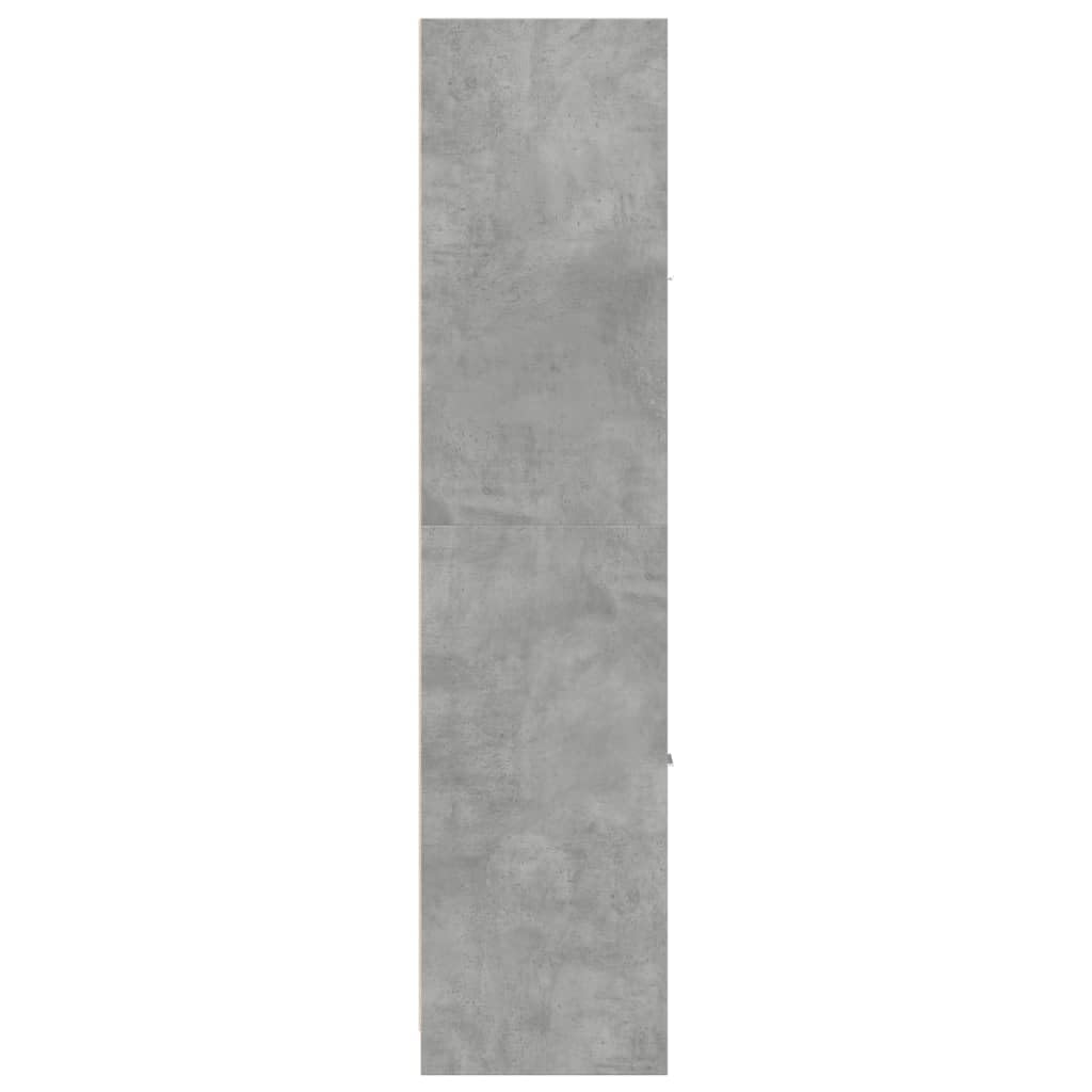 vidaXL Apothekenschrank, betongrau, 30 x 41 x 174,5 cm, Spanplatte, Apothekenschrank, Apothekenmöbel, Schrank mit Schubladen für Apotheken