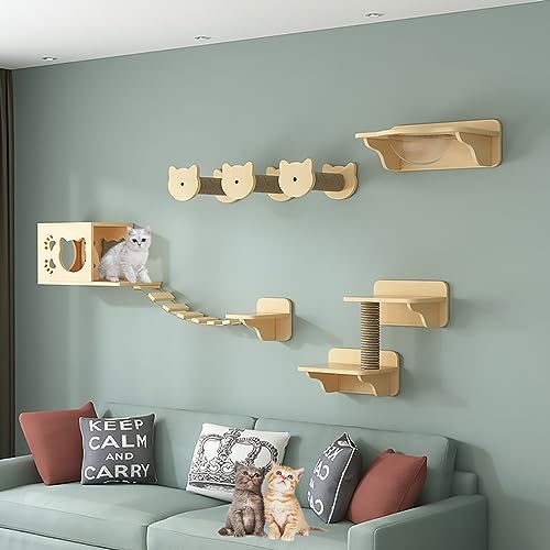 Katzen Wand Klettern-Set, Katze Kletterlandschaft, Kletterwand für Katzen, Katzen-Wandregale, Katzentreppe Wand, Mit Kratzbaum, Katzenhaus für Katzenbaum zur Wandmontage (Size : Style3) Katzen Wand Klettern-Set, Katze Kletterlandschaft, Kletterwand für Katzen, Katzen-Wandregale, Katzentreppe Wand, Mit Kratzbaum, Katzenhaus für Katzenbaum zur Wandmontage (Size : Style3)