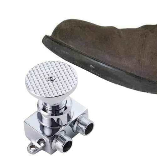 Robinet à pédale vertical en laiton antirouille pour commande au pied