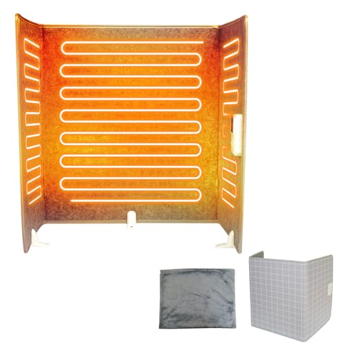 Kaitou デスクパネルヒーター 遠赤外線 足元ヒーター 折りたたみ おしゃれ...