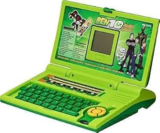 OANGO Learning Laptop Tablet Toddler Computer Educational Toy for Kids with LED Screen Display, 8 Learning Modes Gift for Kids (Ben 10 Laptop), Multicolor