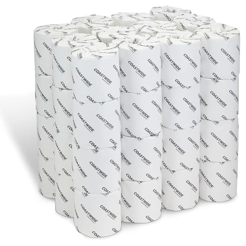 Image of Coastwide Professional Recycled Toilet Paper, 2-ply, White, 360 Sheets /Roll, 48 Rolls /Case