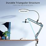 UBeesize 10" Ring Light with Overhead Phone Mount, LED Selfie Light with Stand and Phone Holder, Desk Light for iPhone, Desk Tripod for Video Recording, YouTube, TikTok, Live Stream, Cooking, Vlog