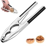 Ebksqs Nussknacker aus Edelstahl – Walnussknacker mit rutschfestem Griff, für Haselnüsse, Macadamias UVM., Multifunktional & robust