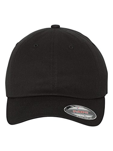 Flexfit 6745 Cotton Twill Dad Hat Technology (Large/XLarge, Black)
