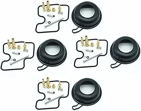 for Honda MC22 CBR250RR CBR250 CBR 250 RR 1990-1999 Carburetor Repair Kit Vacuum Diaphragms Float Needle Main Pilot Jets 4 Sets