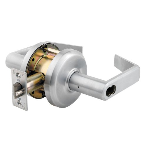 Stanley Commercial Hardware Commercial Classroom SFIC Leverset from The QCL200 Collection, Sierra Style, Satin Chrome Finish