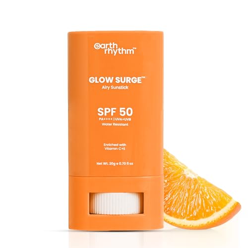 Image of Earth Rhythm Glow Surge Vitamin C & E Sunstick SPF 50 - Brightening, No White Cast, Oxybenzone-Free, Vegan