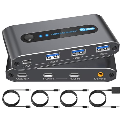 Commutateur USB 3.2 10 Gbit/s résolvant le manque de ports avec son hub USB A et C